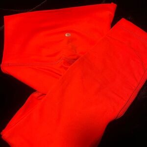 Lululemon Athletica hot/bright coral Align 23’ Leggings